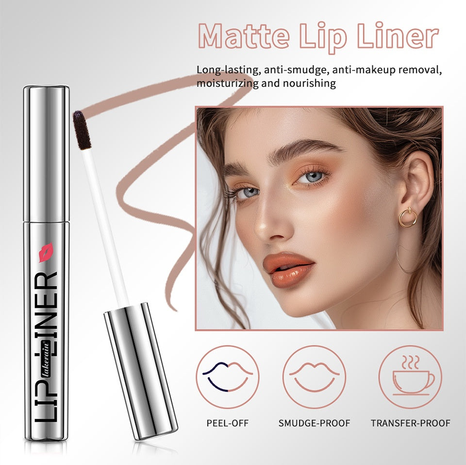 Lakerain Nonstick Cup Long-lasting Stripping Tear And Pull Lip Liner Not Smudge Pen