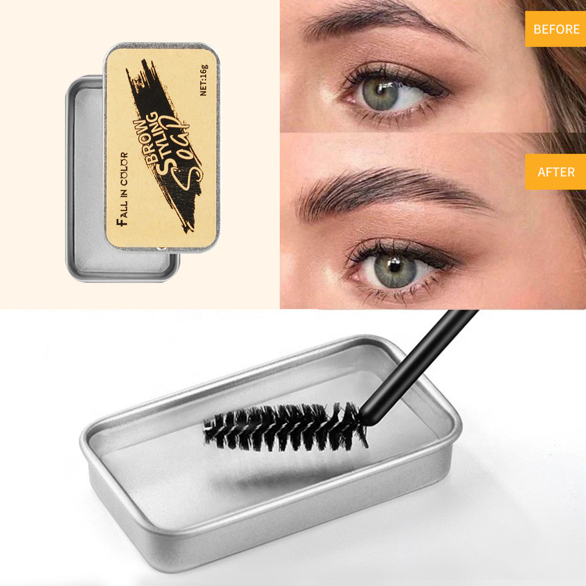 Fall In Color Eyebrow Styling Cream Is Waterproof And Natural