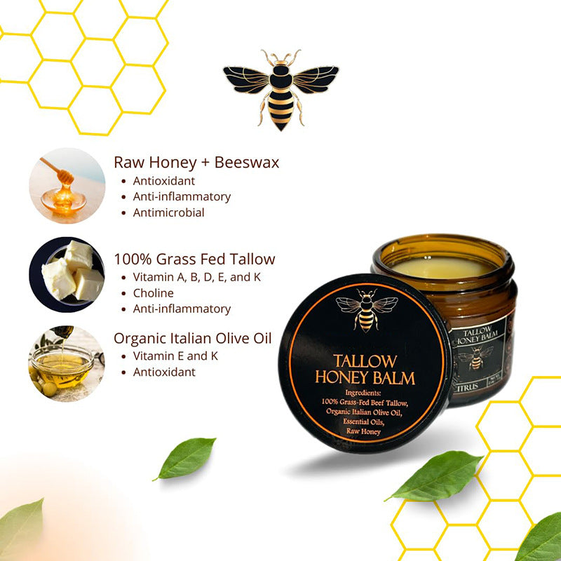 Tallow Honey Balm Butter Honey Paste Moisturizing Cream Skin Moisturizing Cream Body Fat Cream