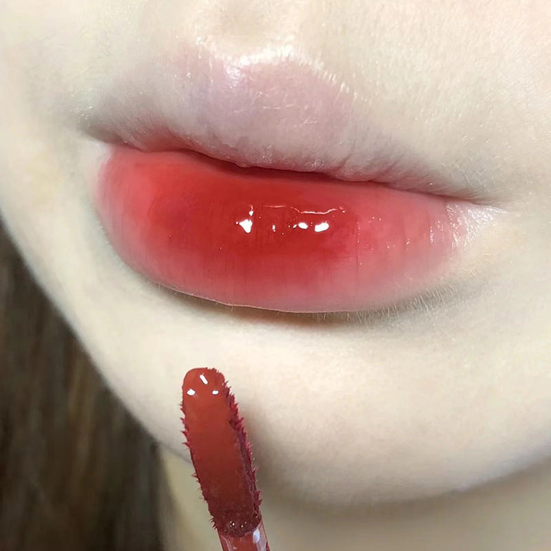 USLIKE Ice Transparent Mirror Water Light Lip Lacquer