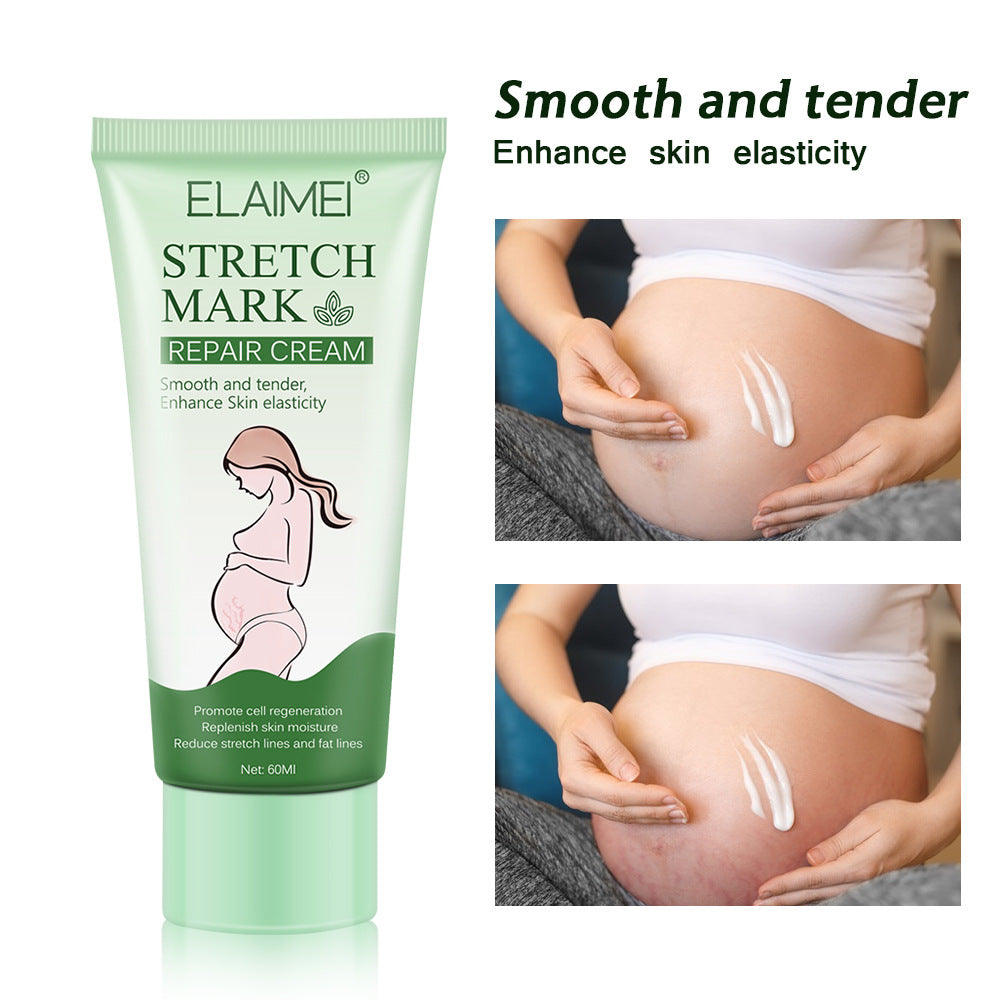 Elaimei Stretch Mark Nourishing Cream Smooth Tender Enhance Skin Elastictiy Blemish Nourishing 60ml Anti-Aging Cream Pregnancy Skin Marks