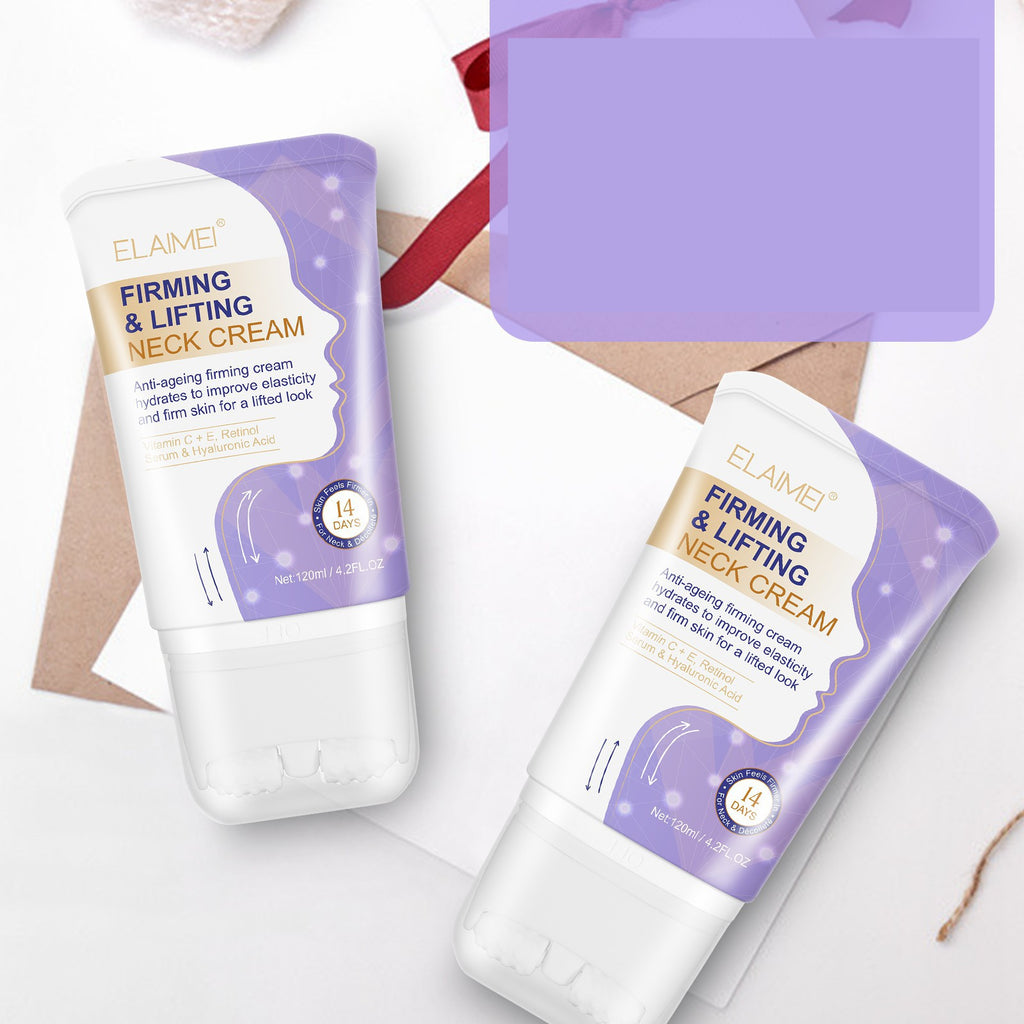 Elaimei Neck Cream Neckline Cream Smooth Anti Aging Moisturizing Brightening Cream Beauty Firming Skin Care
