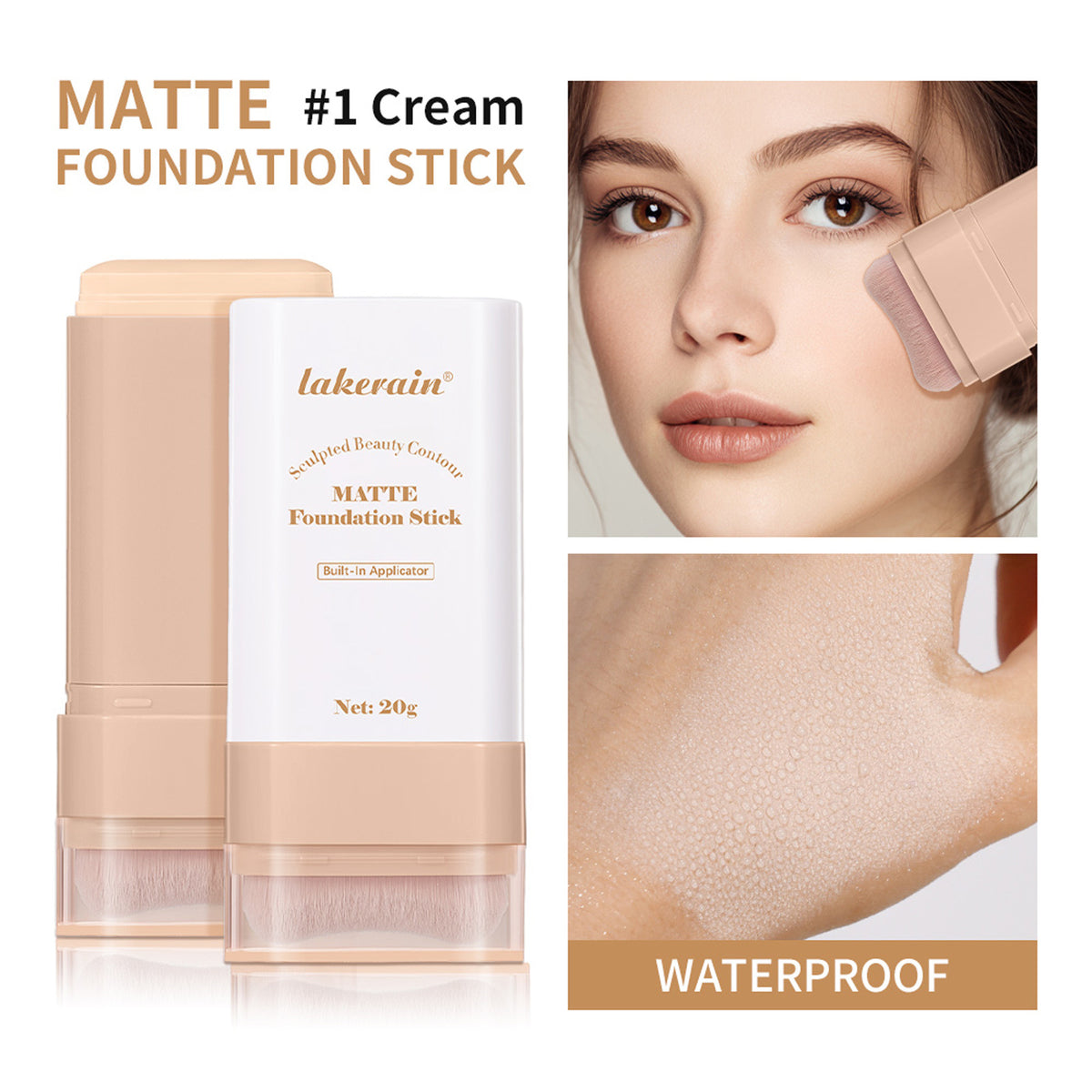 Lakerain Eraser Stick Foundation Natural Nude Feel