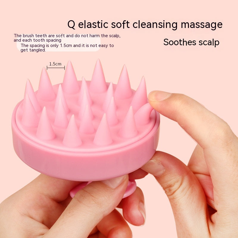 Silicone Shampoo Brush Scalp Meridian Massage Brush Hair Washing Artifact Anti-dandruf And Relieve Soothinging Home Hair Salon Head Scratching Tool