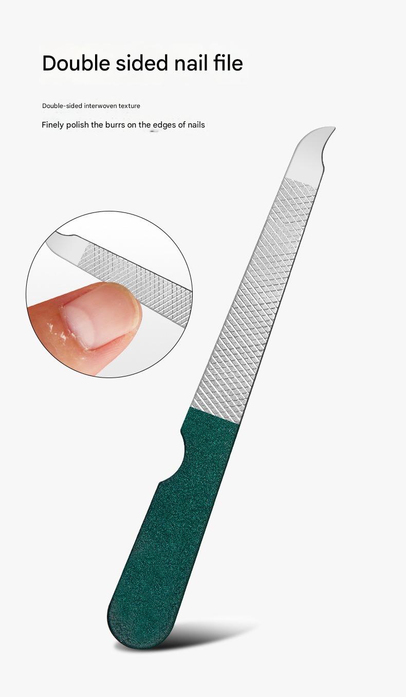 German Seiko Portable Dark Green Nail Clippers Set 6-piece Nail Clippers Set Home Nail Clippers
