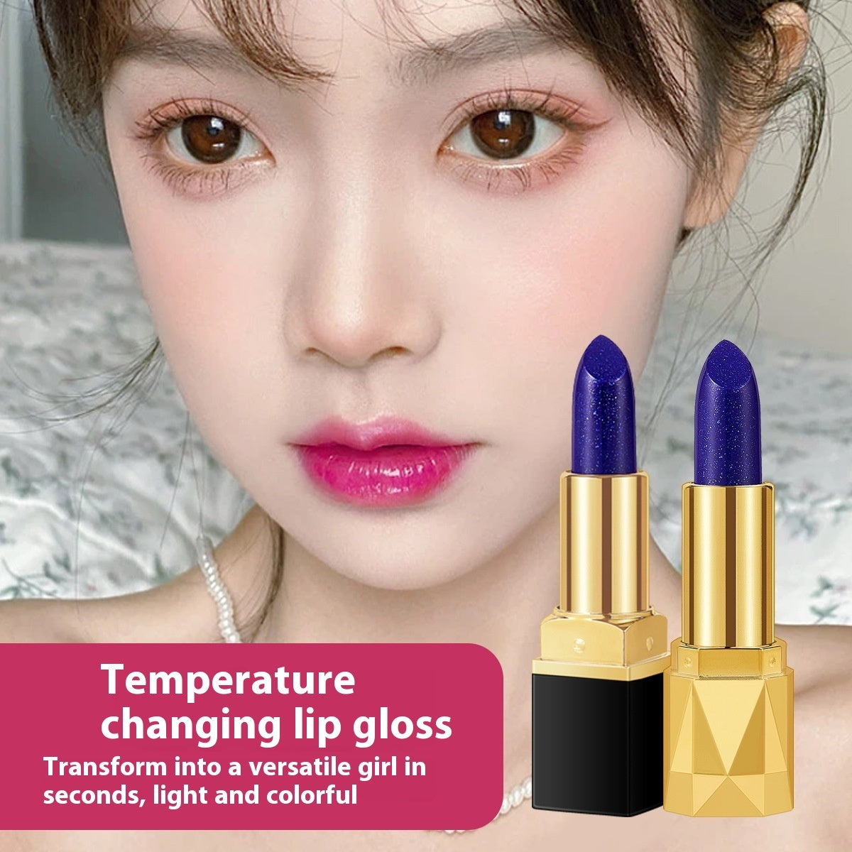 Rosetimes Double LIPS No Stain On Cup Thousands Of Men And Thousands Of Colors Color-changing Lipstick