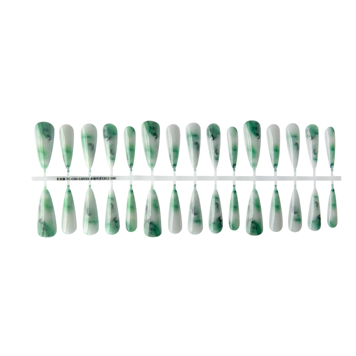 Press On Nails Blooming Antique Butterfly Ink Long Pointed Nail Beauty Bright Surface