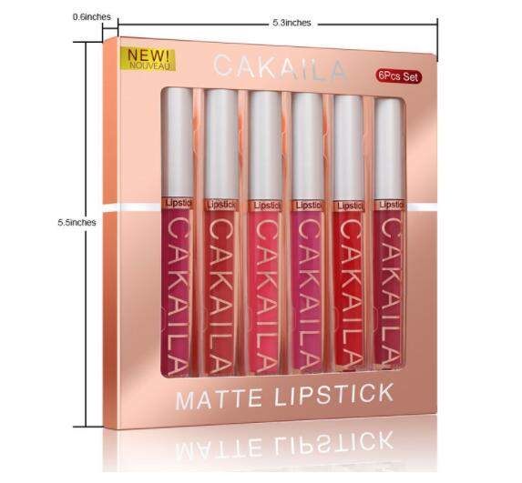 Cakaila Matte Nonstick Lip Gloss Set Of 6