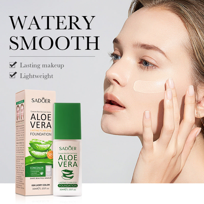 Sadoer Full Coverage Concealer Foundation Cream Makeup Cosmetic