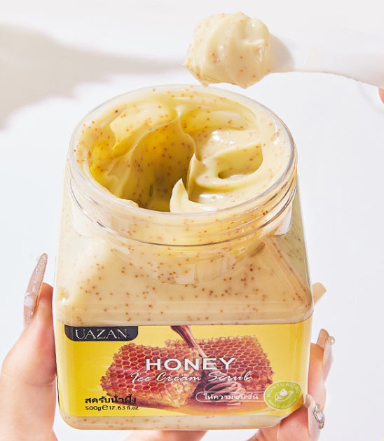 Uazan Ice Cream Body Scrub Cream Deep Cleansing Exfoliating Chicken Skin