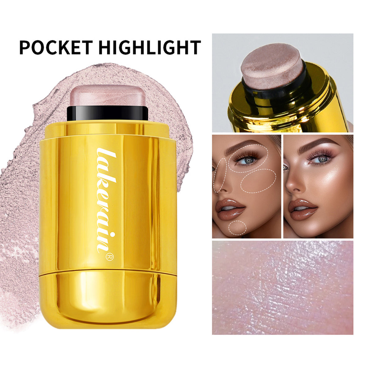 Lakerain Thin And Glittering Blush Highlight Repair Beauty Bar