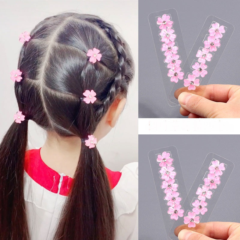 Little Girl Cute Bun Hair Braid Headwear Mini Accessories Hair Clip