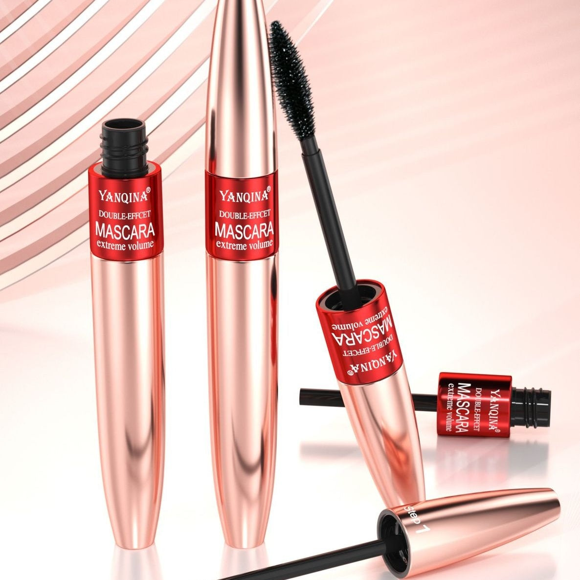 Yanqina Face Makeup Double-headed Mascara 2-in-1 Not Smudge Long
