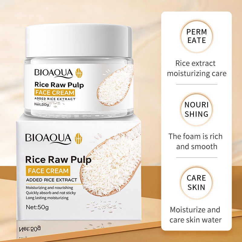 Bioaqua Rice Cream Hydrating And Skin Rejuvenating Moisturizing Cream