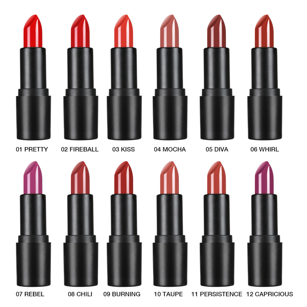 Lamuseland 12-Color Moisturizing Velvet Lipstick