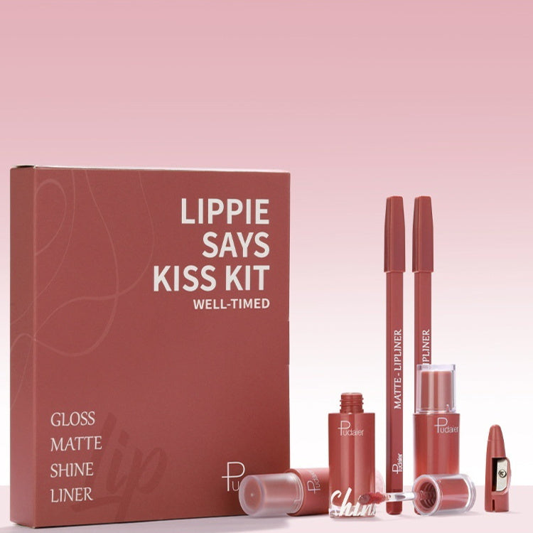 Pudaier Lip Liner Suit Matte Water Light Pearlescent