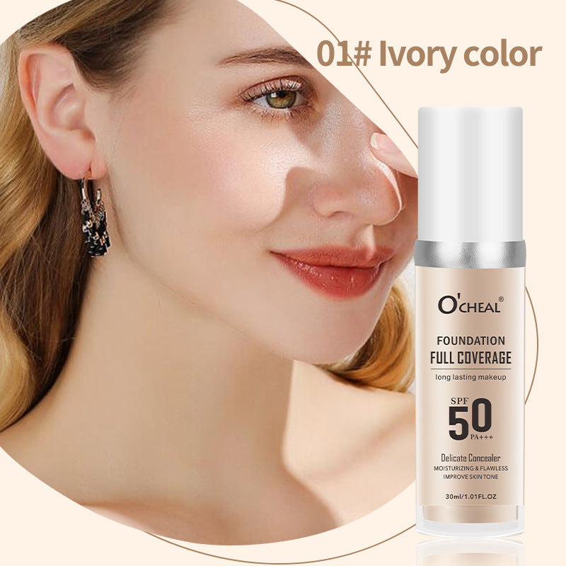 O'Cheal Temperature Change Liquid Foundation Moisturizing Concealer Long-lasting Clothes