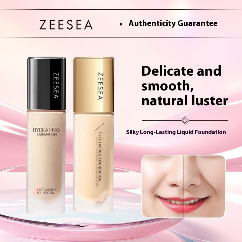 ZEESEA Liquid Foundation Concealer Makeup Mixed Dry Oily Skin Moisturizing