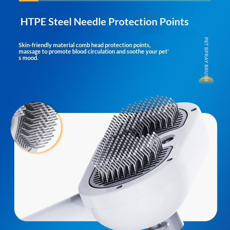Pet Spray Comb Grooming Tool For Cleaning And Massaging Cat And Dog Fur