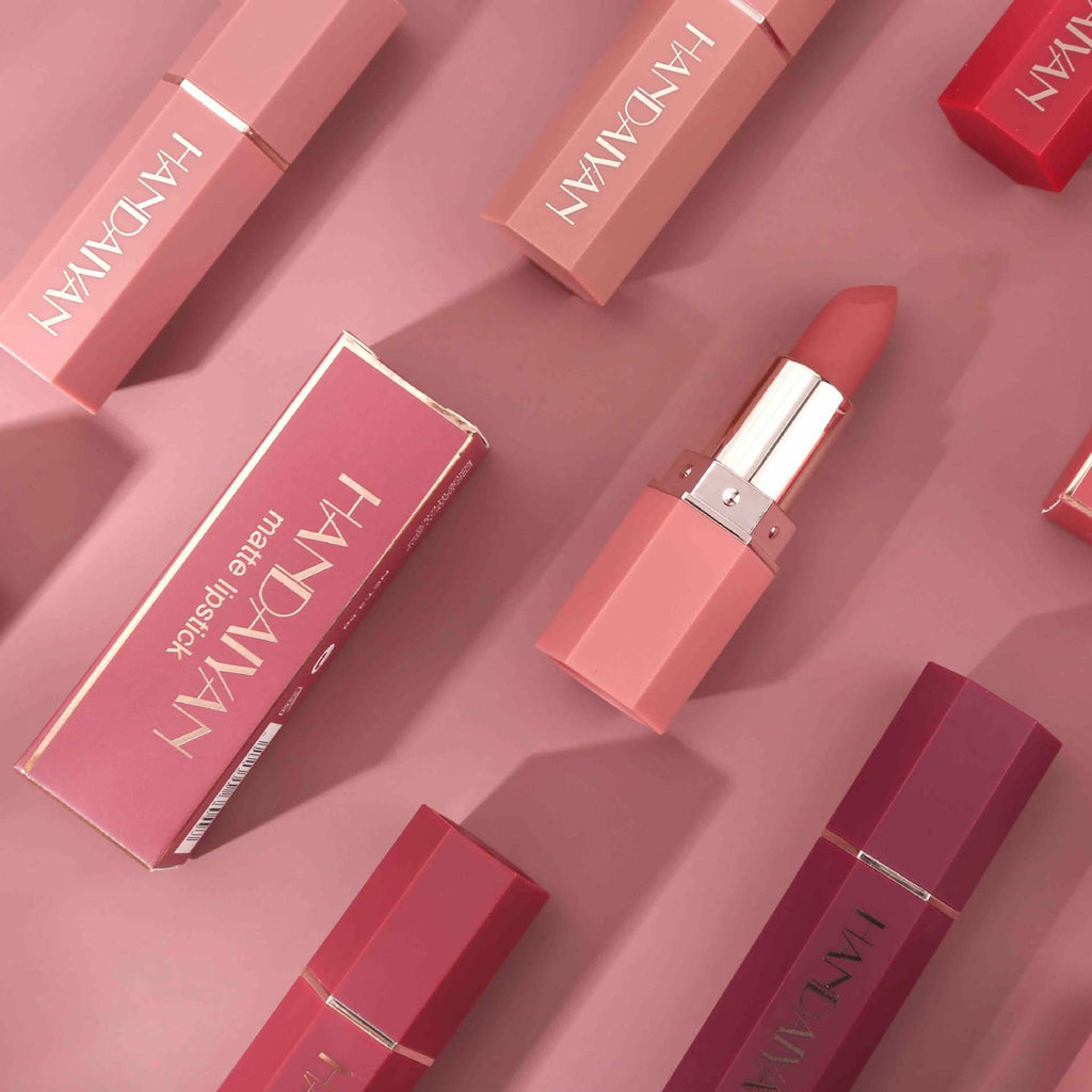 Handaiyan 6-color waterproof nude matte durable lipstick