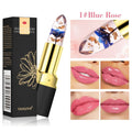 Yanqina Petal Flower Color Changing No Stain On Cup Temperature Change Lipstick Three-color Jelly Lipstick