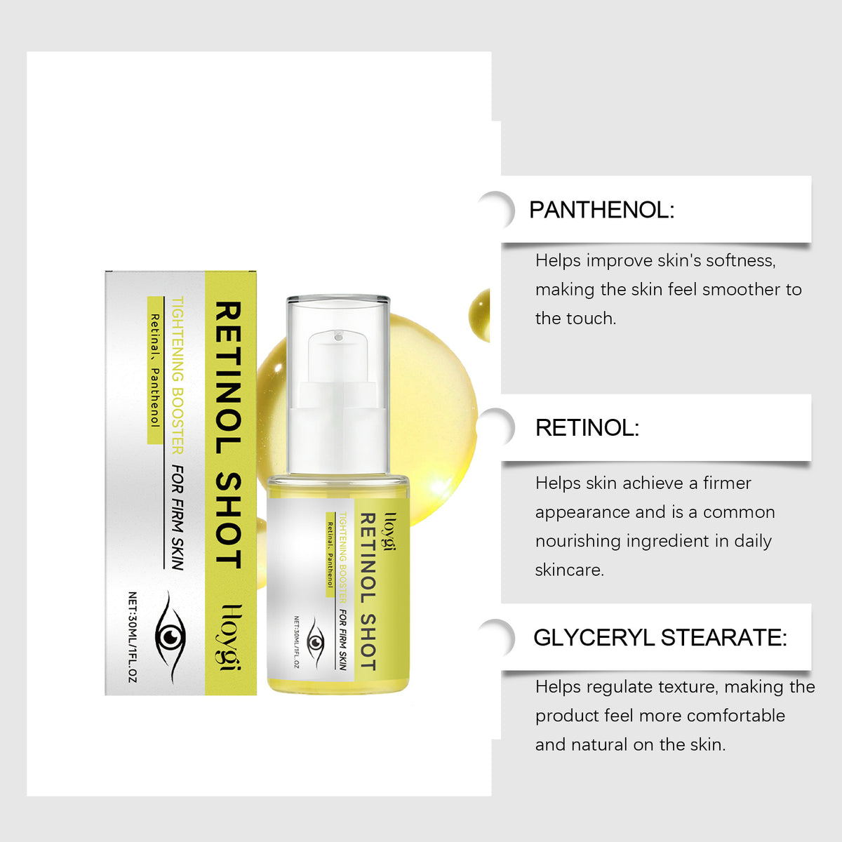 Hoygi Retinaldehyde Moisturizing Serum Eye Cream