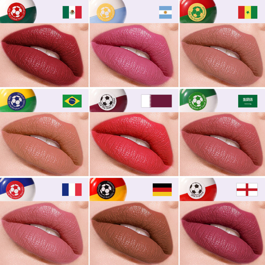 Julia Pop Qatar Lipstick Set Waterproof Long Lasting Nonstick Cup Matte Lipstick