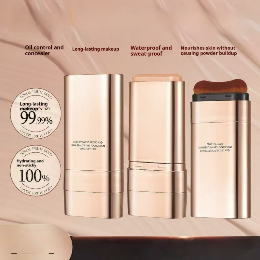 Luxury Double-headed Brush Head Light And Transparent Liquid Foundation