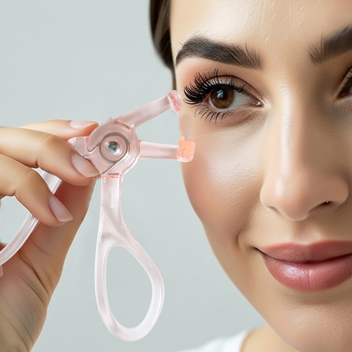 Premium Transparent Plastic Eyelash Curler (1 Pc)