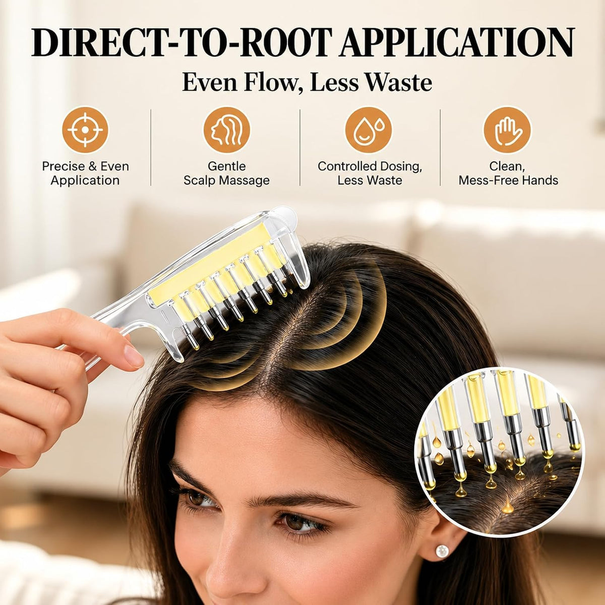 Scalp Essential Oil Comb