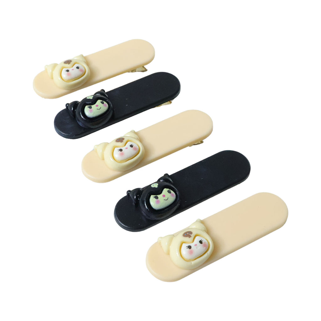 Cute Cartoon Character Hair Clip Set (5 Pc)
