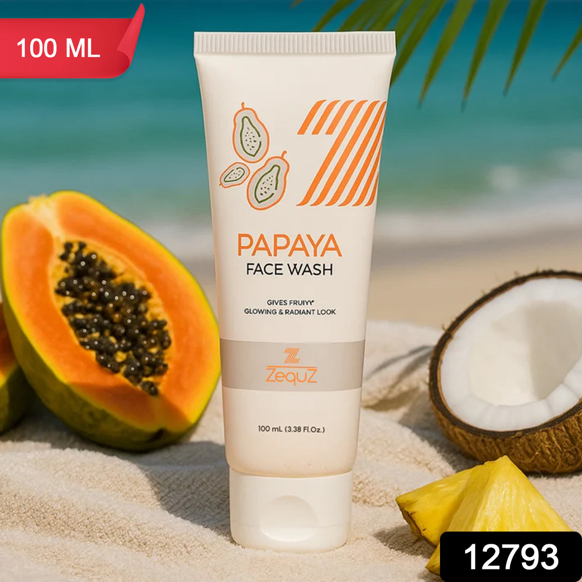 Zequz Papaya Face Wash - (100ml  1 Pc)