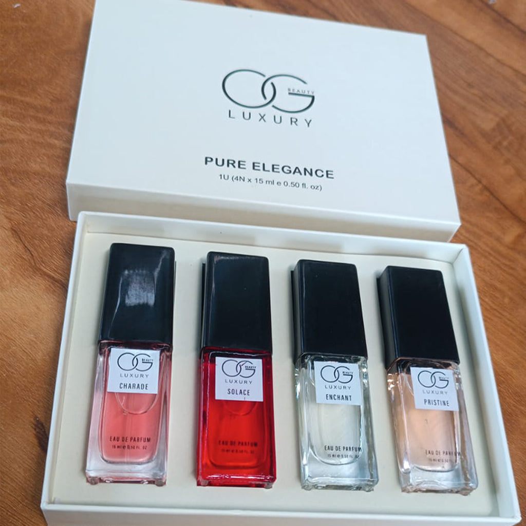Og Beauty Luxury Pure Elegance Eau De Parfum - (4 Pc  Set  15 Ml)