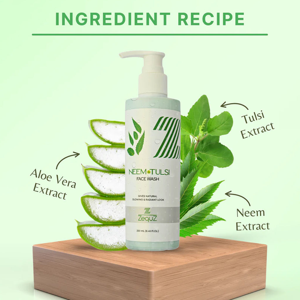 Zequz Neem  Tulsi Face Wash - (1 Pc  250 Ml)