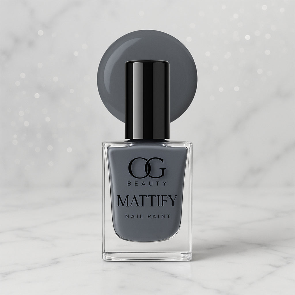Og Beauty Calm Grey Mattify Nail Paint (10 Ml  1 Pc)