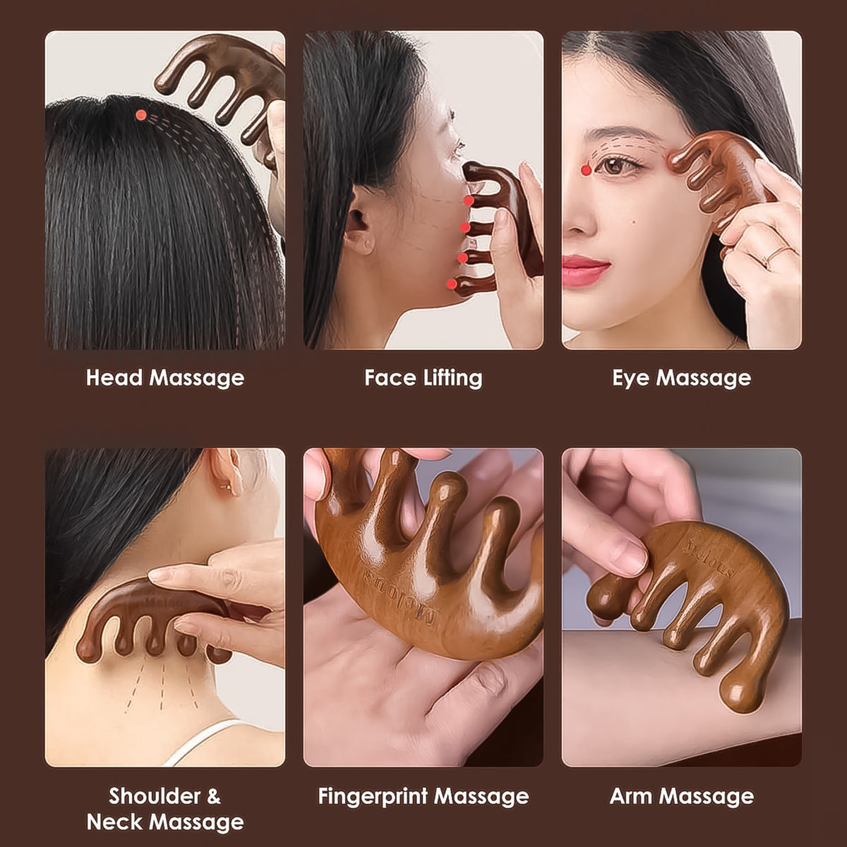 Scalp Relaxing Manual Head Massager Comb (1 Pc)