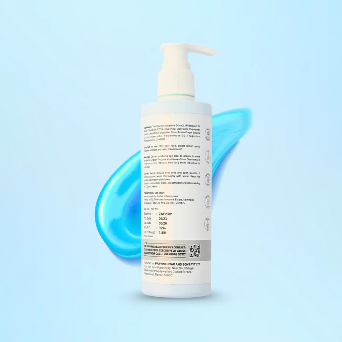 Zequz Hydrating Aqua Face Wash - (1 Pc  250 Ml)