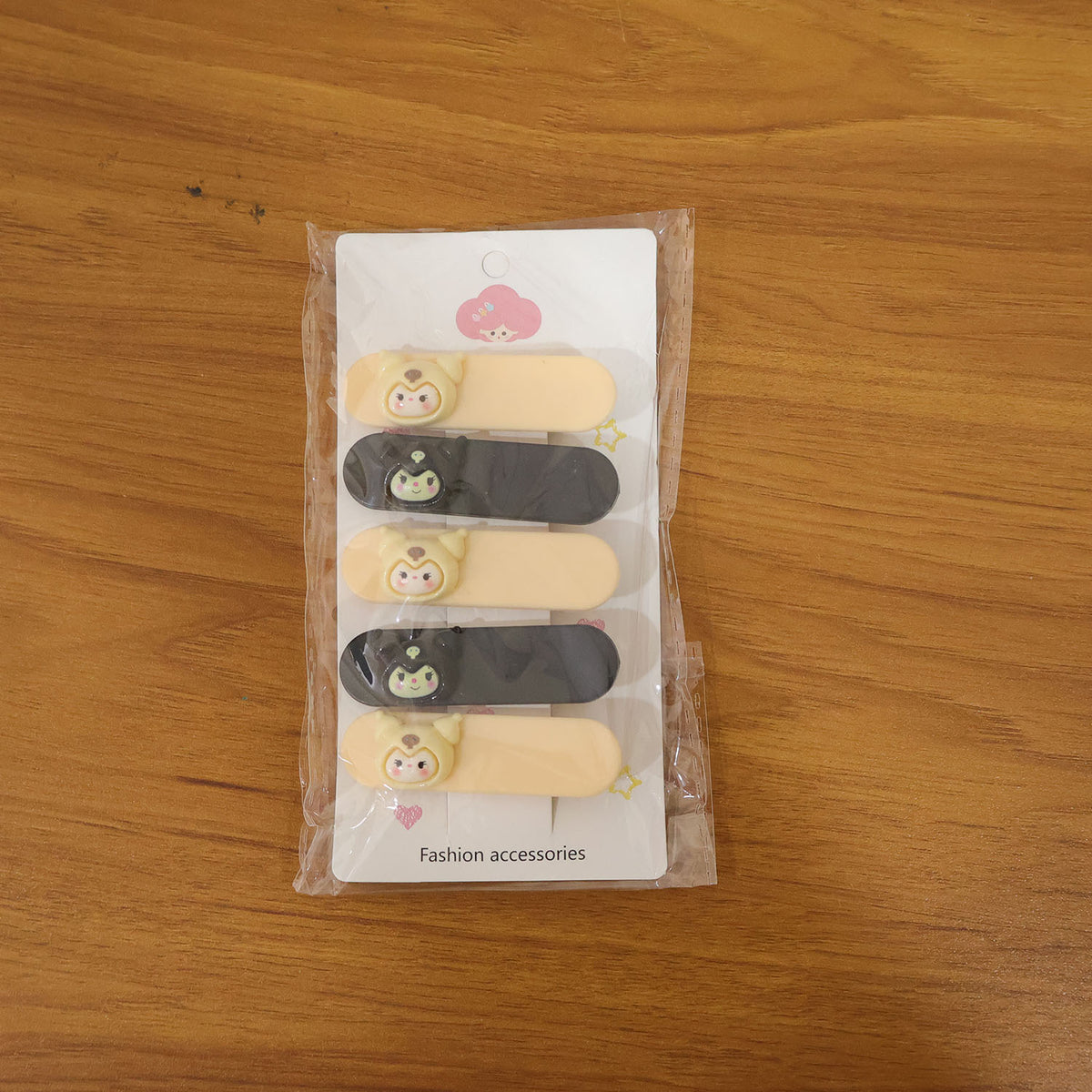 Cute Cartoon Character Hair Clip Set (5 Pc)