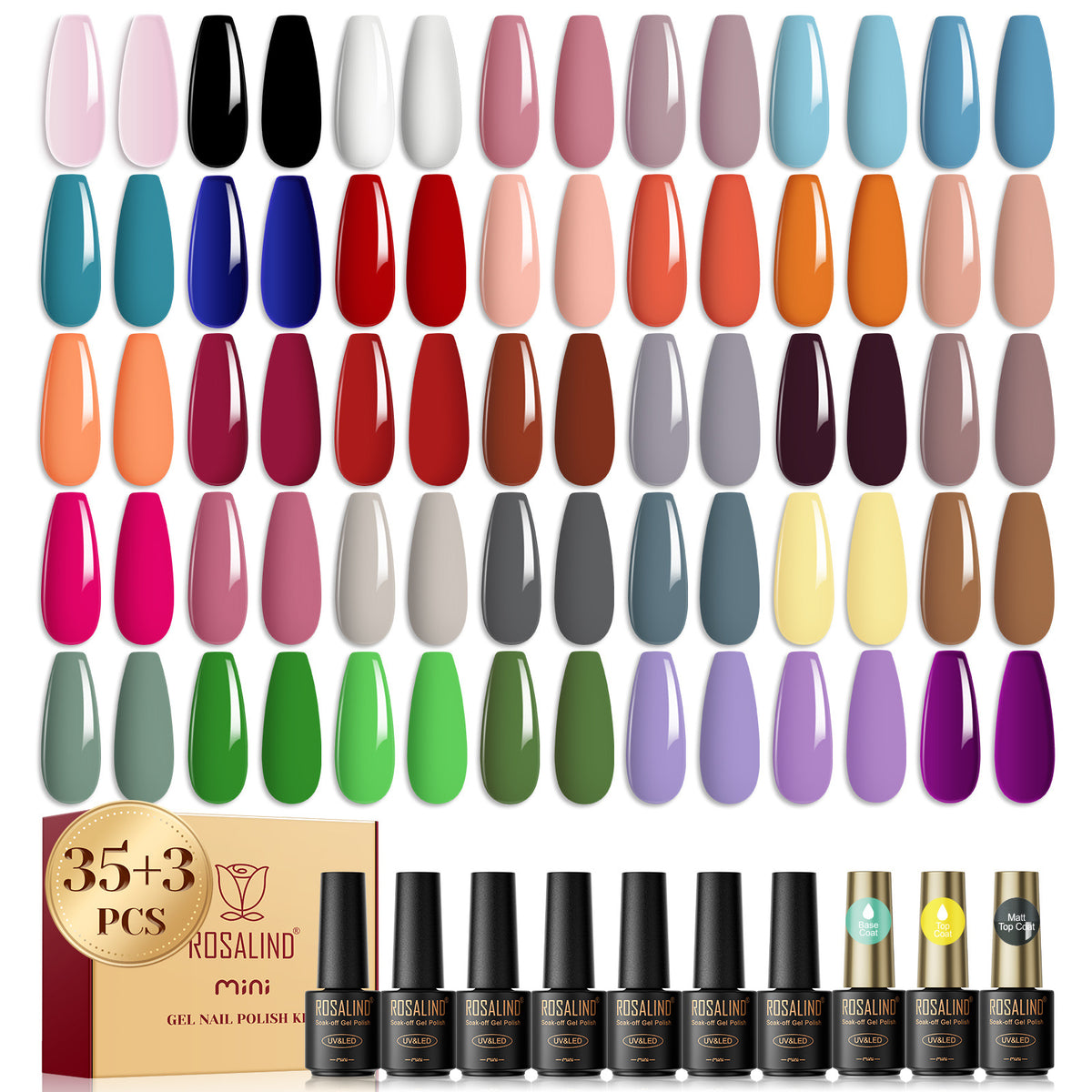 Rosalind Nail Beauty Polish Gel Suit 38 Bottles For Nail Beauty Shop