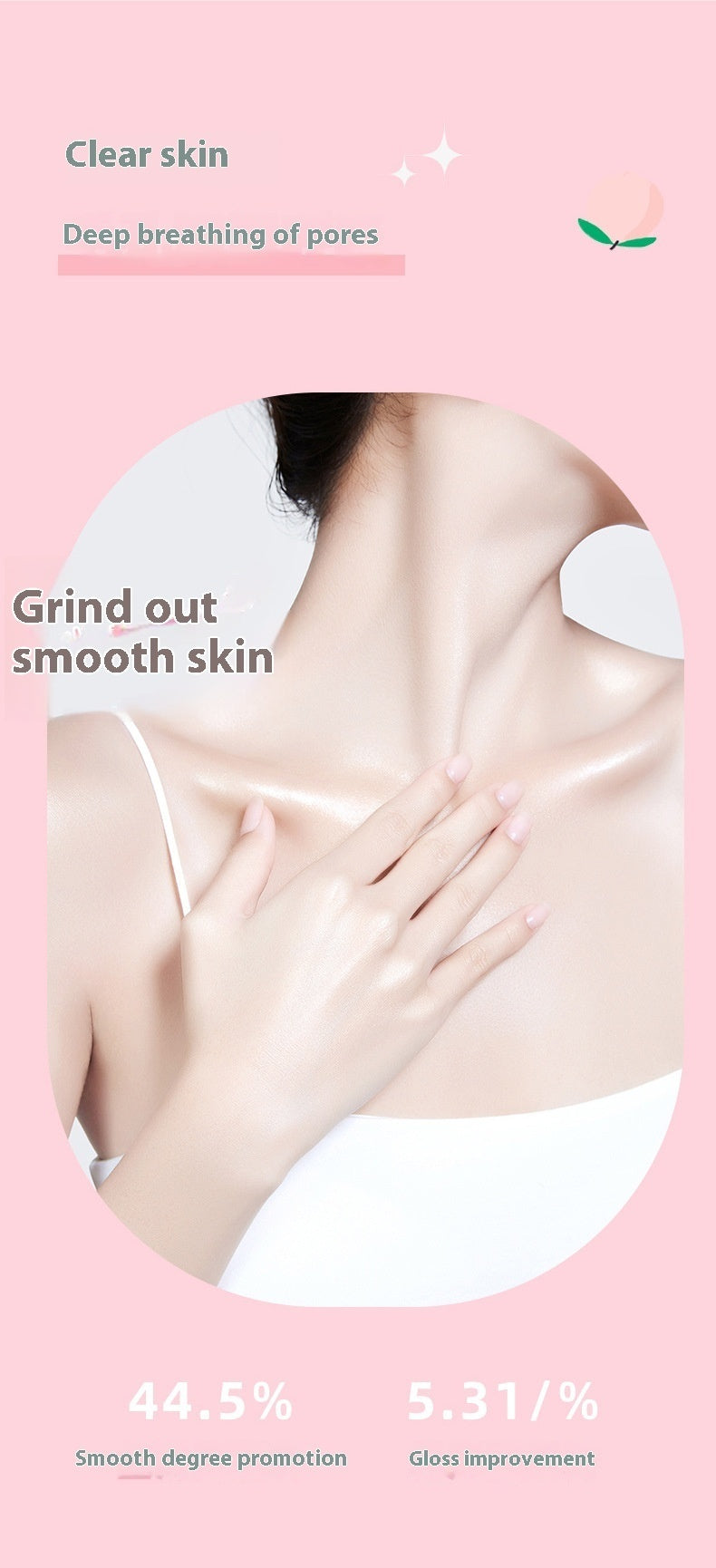 Heyxi Peach Cream Body Scrub Cream