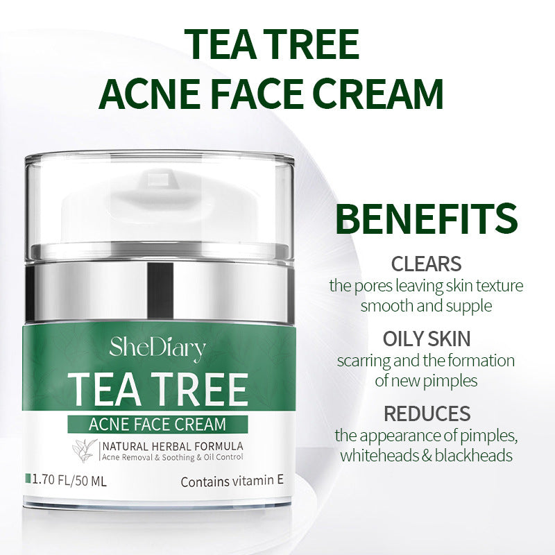 SheDiary Tea Tree Moisturizing Cream Nourishing