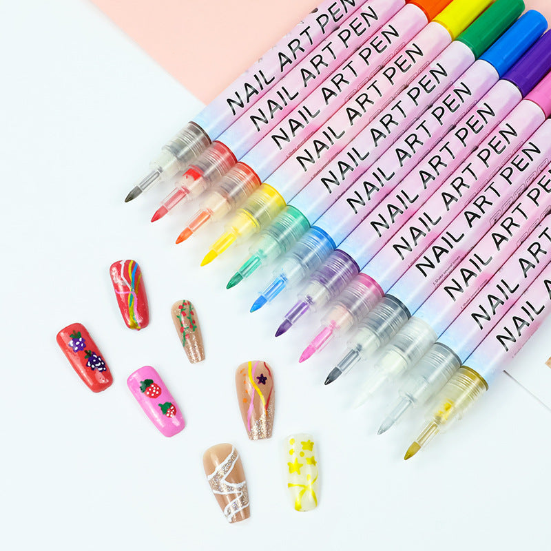 Nail Art Enhancement Acrylic Pigment t Pen DIY Modeling Cable
