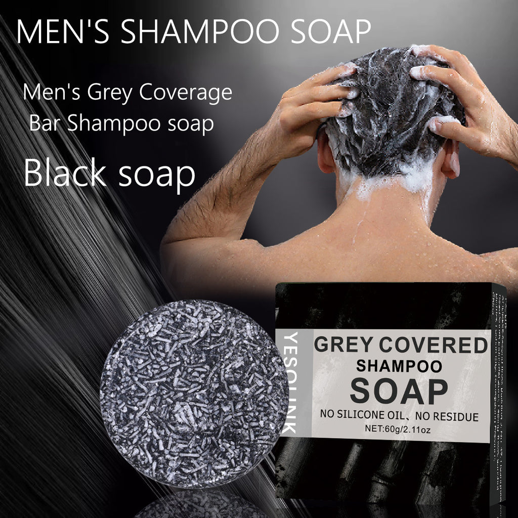 Yesolink Polygonum Multiflorum Black Sesame Bamboo Charcoal Shampoo Soap