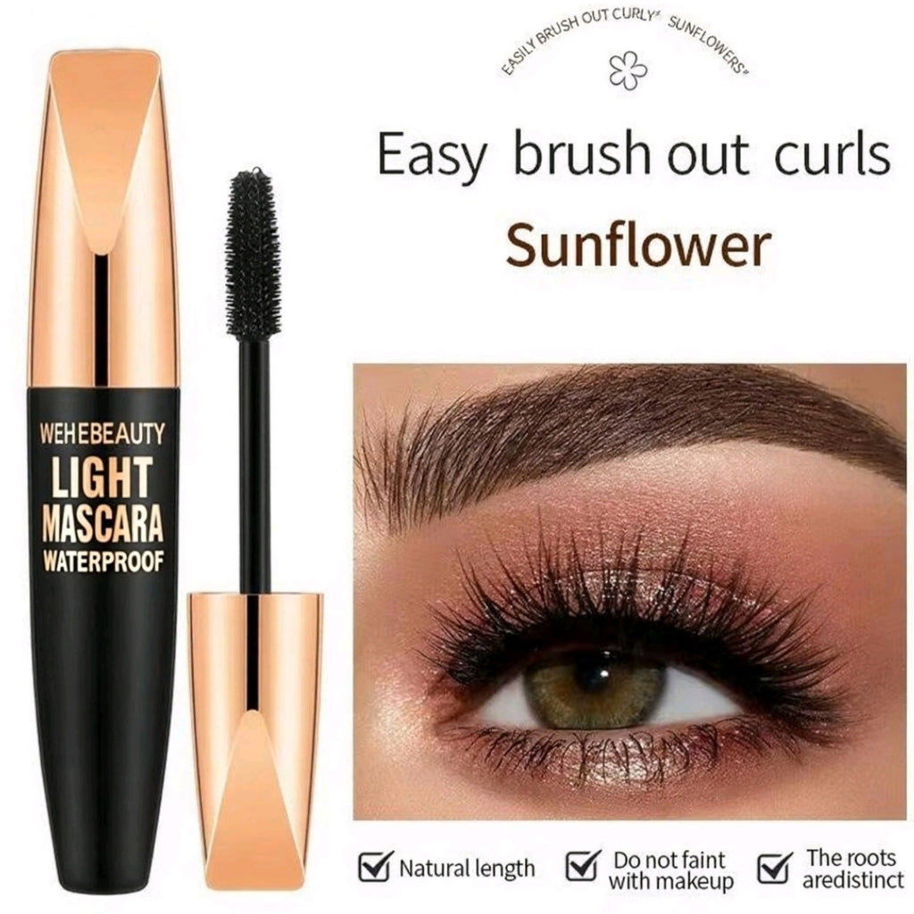 WEHEBEAUTY Mascara Plump Curly Long Thick Waterproof Not Smudge Lasting