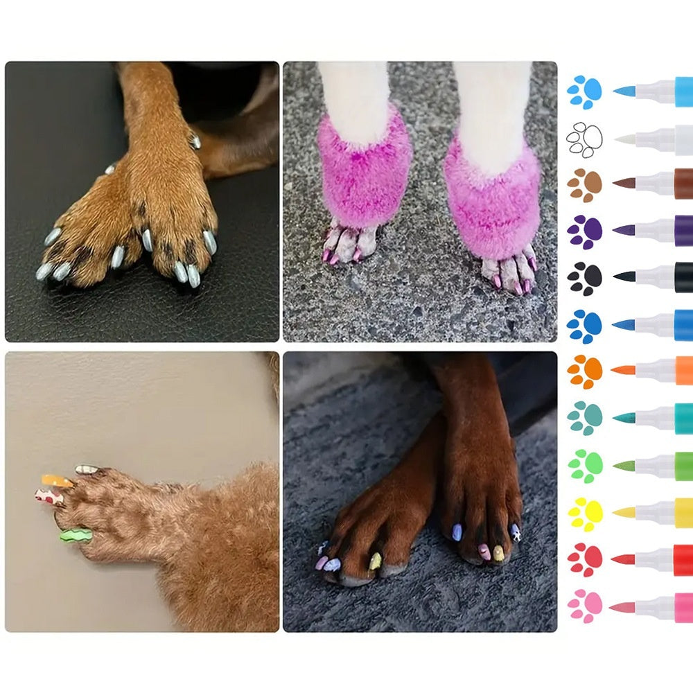 Aerylie Arclic Marker Opaque Color Nail Brush Graffiti Water-based Laminated Pet Manicure