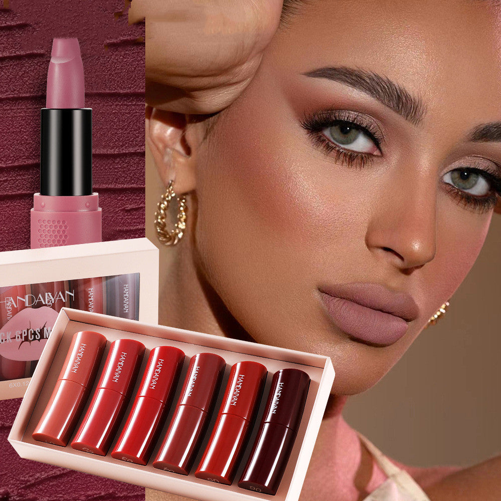 Handaiyan Six Pack Curved Lipstick Suit Matte