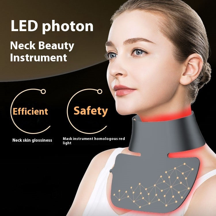 LED PHOTON Neck Beauty Instrument Fade Neck Pattern Infrared Light Neck Massager Beauty