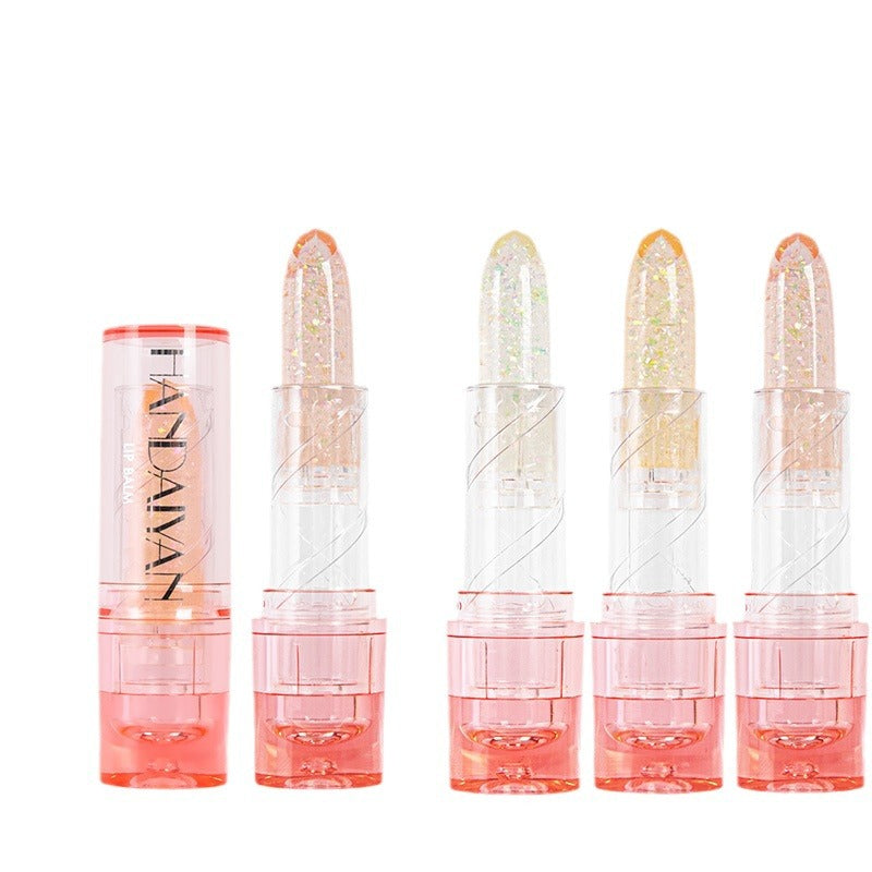 Handaiyan Temperature Change Lipstick Lip Balm Lasting Nourishing Moisturizing Lip Gloss