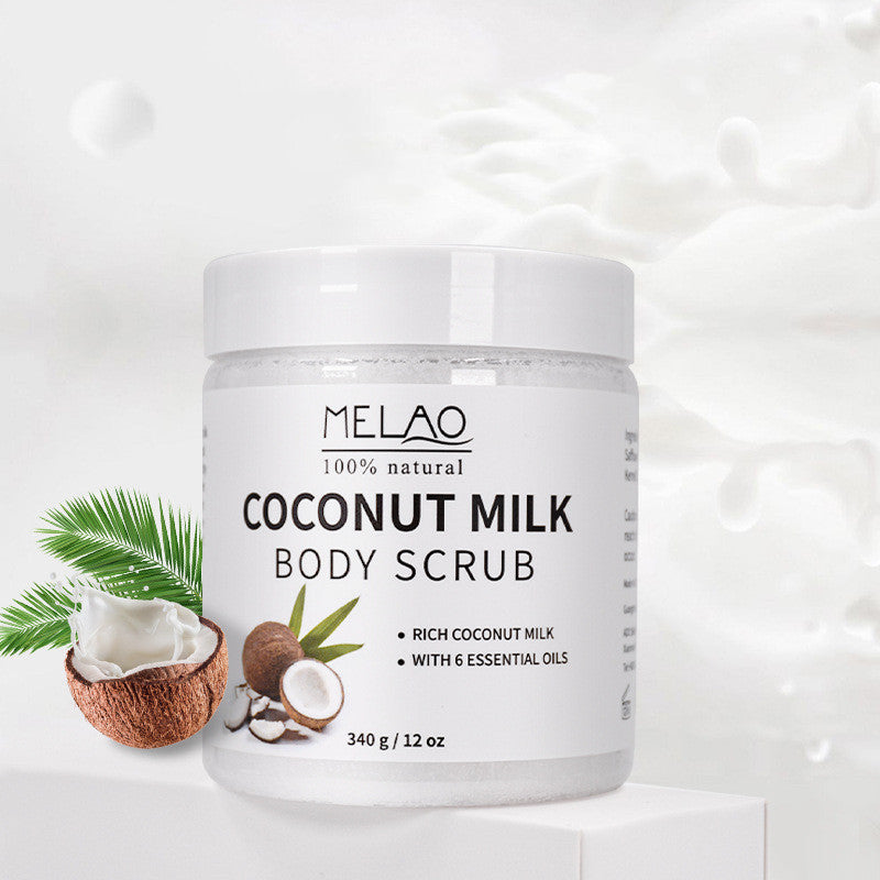 Melao Coconut Milk Cleansing Moisturizing Exfoliating Body Scrub Cream