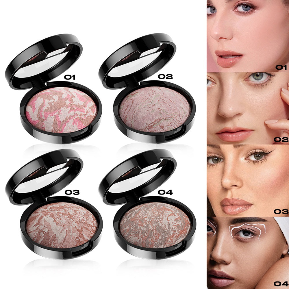 Young Vision 4-color Pork Belly Baked Powder Foundation Powder Fine Silky Improve Skin Color